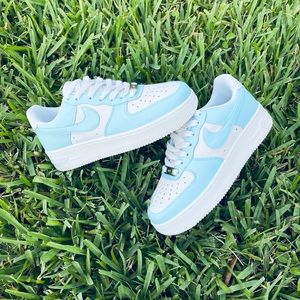 Custom Nike Air Force 1 Baby Blue